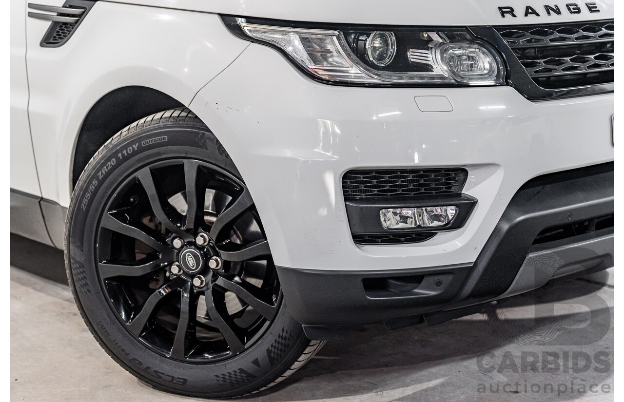 4/2015 Land Rover Range Rover Sport 3.0 TDV6 S LW MY15.5 4d Wagon Fuji White Turbo Diesel 3.0L