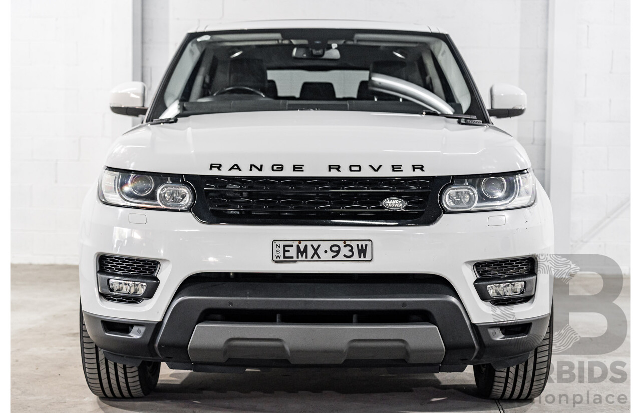 4/2015 Land Rover Range Rover Sport 3.0 TDV6 S LW MY15.5 4d Wagon Fuji White Turbo Diesel 3.0L