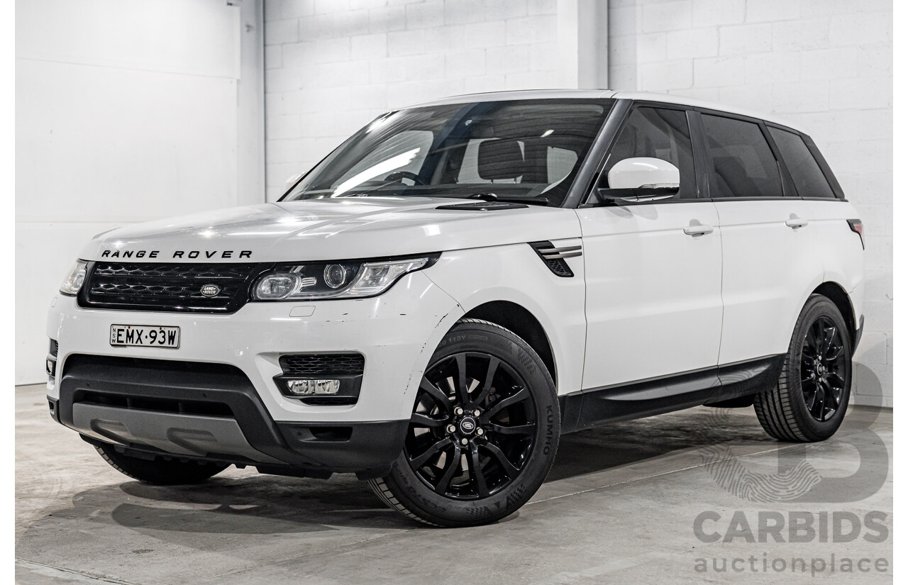 4/2015 Land Rover Range Rover Sport 3.0 TDV6 S LW MY15.5 4d Wagon Fuji White Turbo Diesel 3.0L