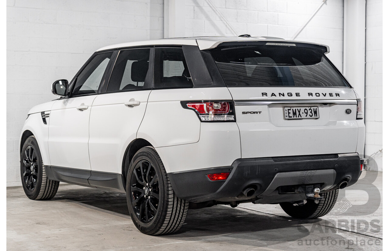 4/2015 Land Rover Range Rover Sport 3.0 TDV6 S LW MY15.5 4d Wagon Fuji White Turbo Diesel 3.0L