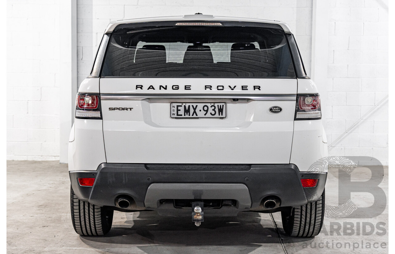 4/2015 Land Rover Range Rover Sport 3.0 TDV6 S LW MY15.5 4d Wagon Fuji White Turbo Diesel 3.0L