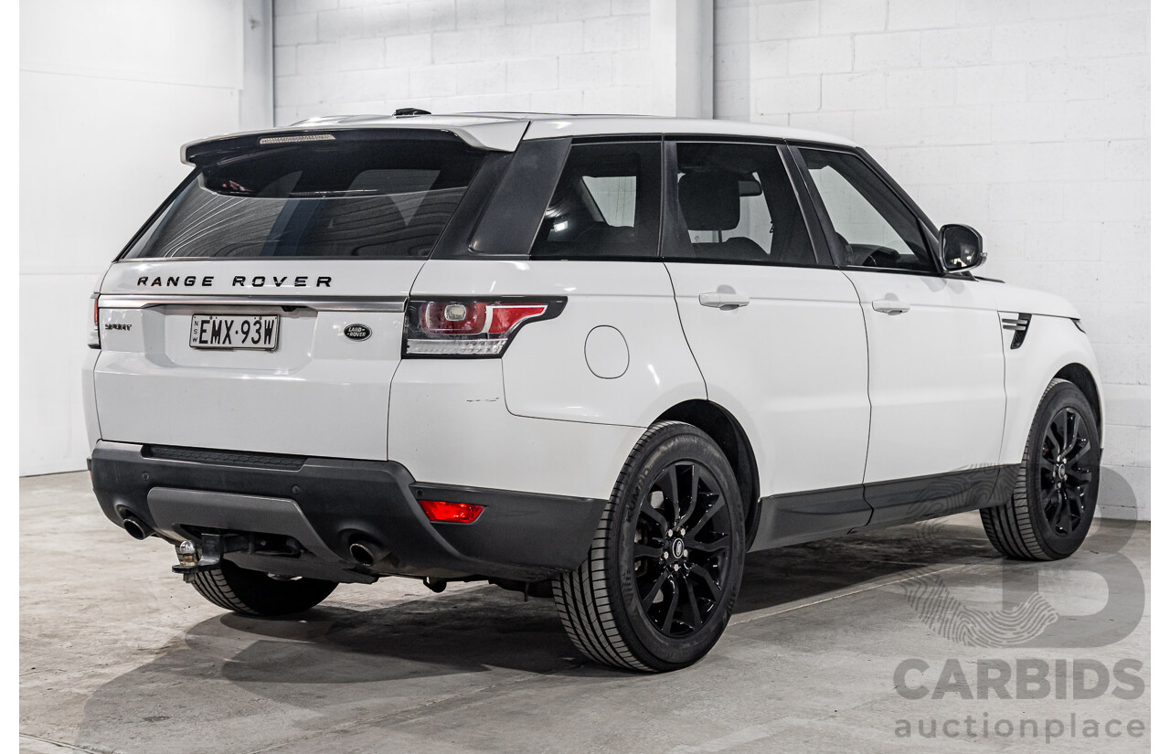 4/2015 Land Rover Range Rover Sport 3.0 TDV6 S LW MY15.5 4d Wagon Fuji White Turbo Diesel 3.0L