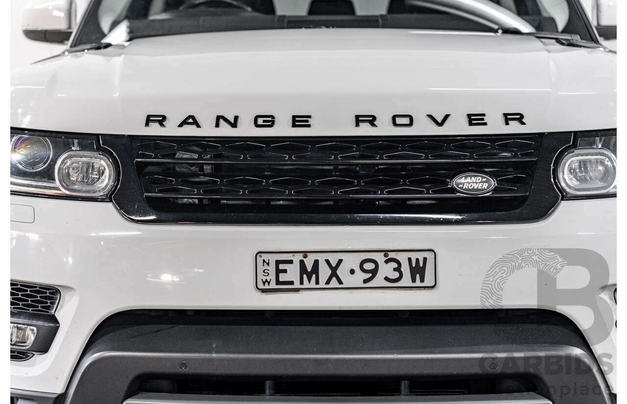 4/2015 Land Rover Range Rover Sport 3.0 TDV6 S LW MY15.5 4d Wagon Fuji White Turbo Diesel 3.0L