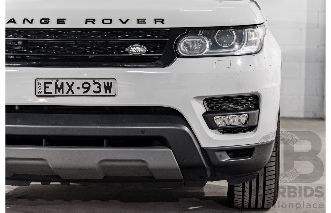 4/2015 Land Rover Range Rover Sport 3.0 TDV6 S LW MY15.5 4d Wagon Fuji White Turbo Diesel 3.0L