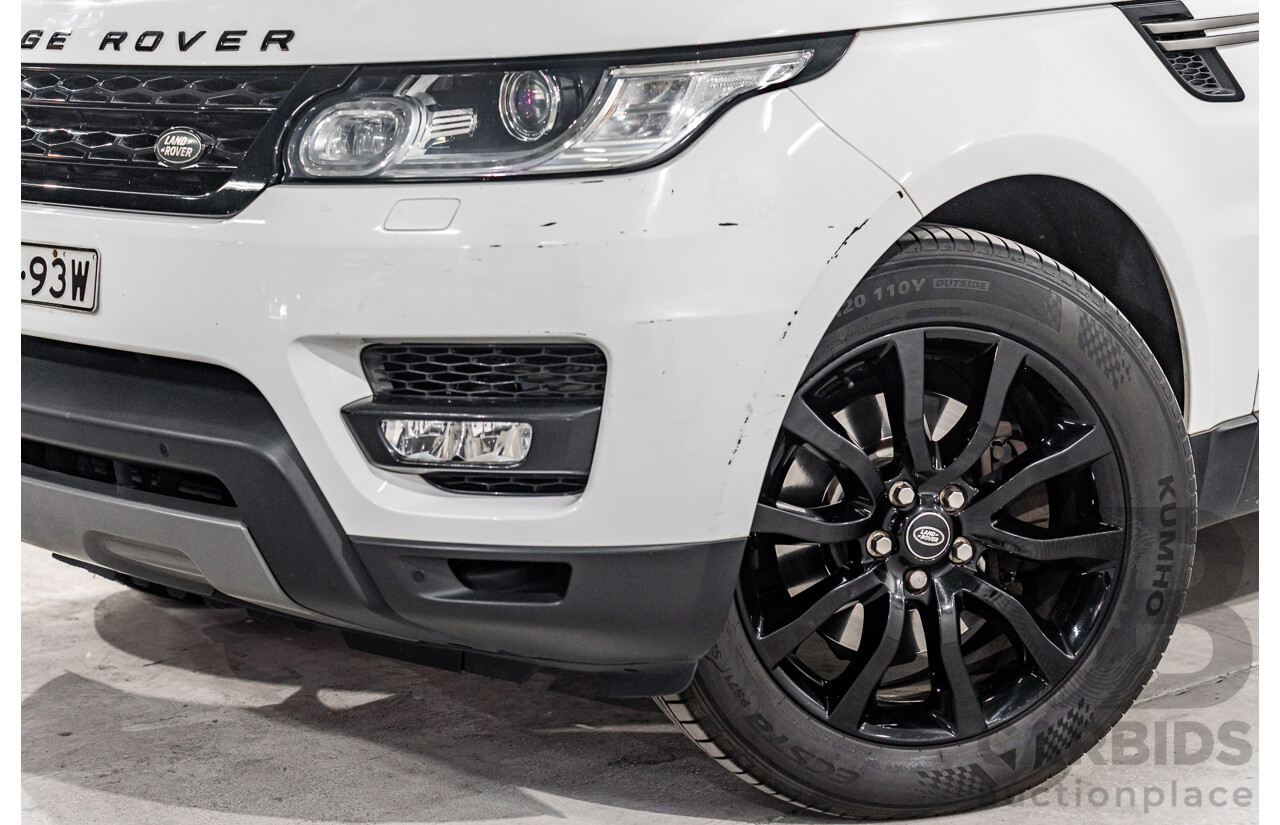 4/2015 Land Rover Range Rover Sport 3.0 TDV6 S LW MY15.5 4d Wagon Fuji White Turbo Diesel 3.0L
