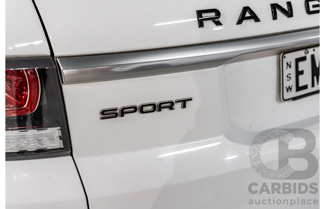 4/2015 Land Rover Range Rover Sport 3.0 TDV6 S LW MY15.5 4d Wagon Fuji White Turbo Diesel 3.0L