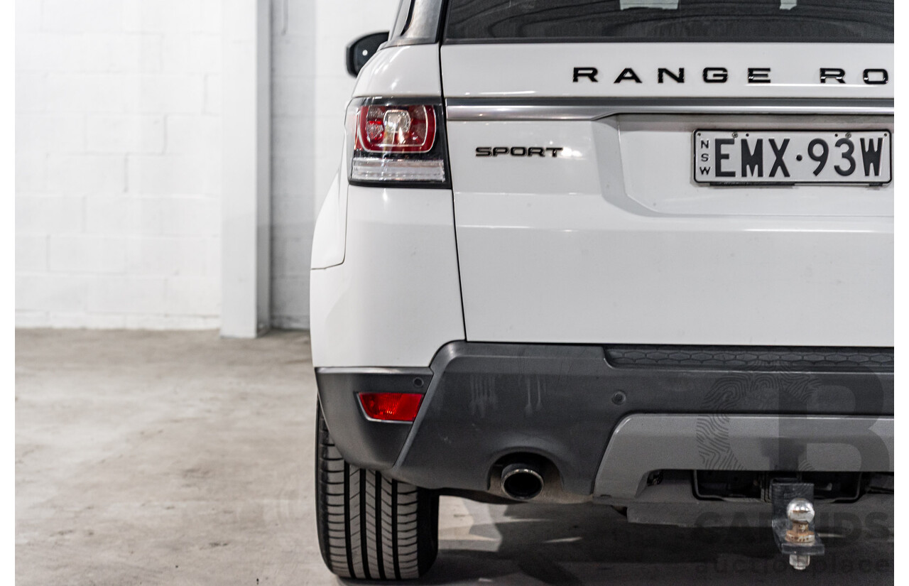 4/2015 Land Rover Range Rover Sport 3.0 TDV6 S LW MY15.5 4d Wagon Fuji White Turbo Diesel 3.0L
