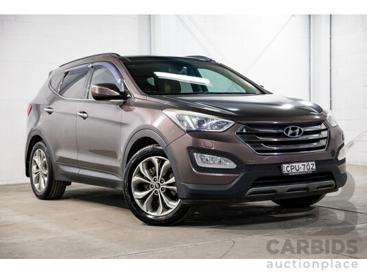 11/2013 Hyundai Santa Fe Highlander CRDi (4x4) DM 4d Wagon Arabian Mocha Pearl Turbo Diesel 2.2L - 7 Seater