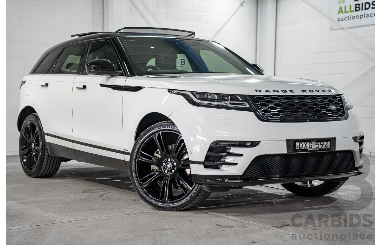 01/2019 Land Rover Range Rover Velar D300 R-Dynamic SE (AWD) L560 MY19.5 4d Wagon Fuji White/Santorini Black Roof Twin Turbo Diesel V6 3.0L