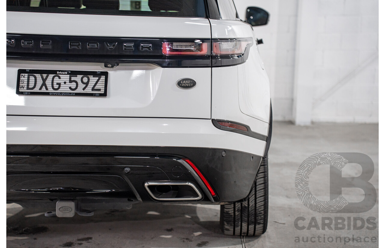 01/2019 Land Rover Range Rover Velar D300 R-Dynamic SE (AWD) L560 MY19.5 4d Wagon Fuji White/Santorini Black Roof Twin Turbo Diesel V6 3.0L