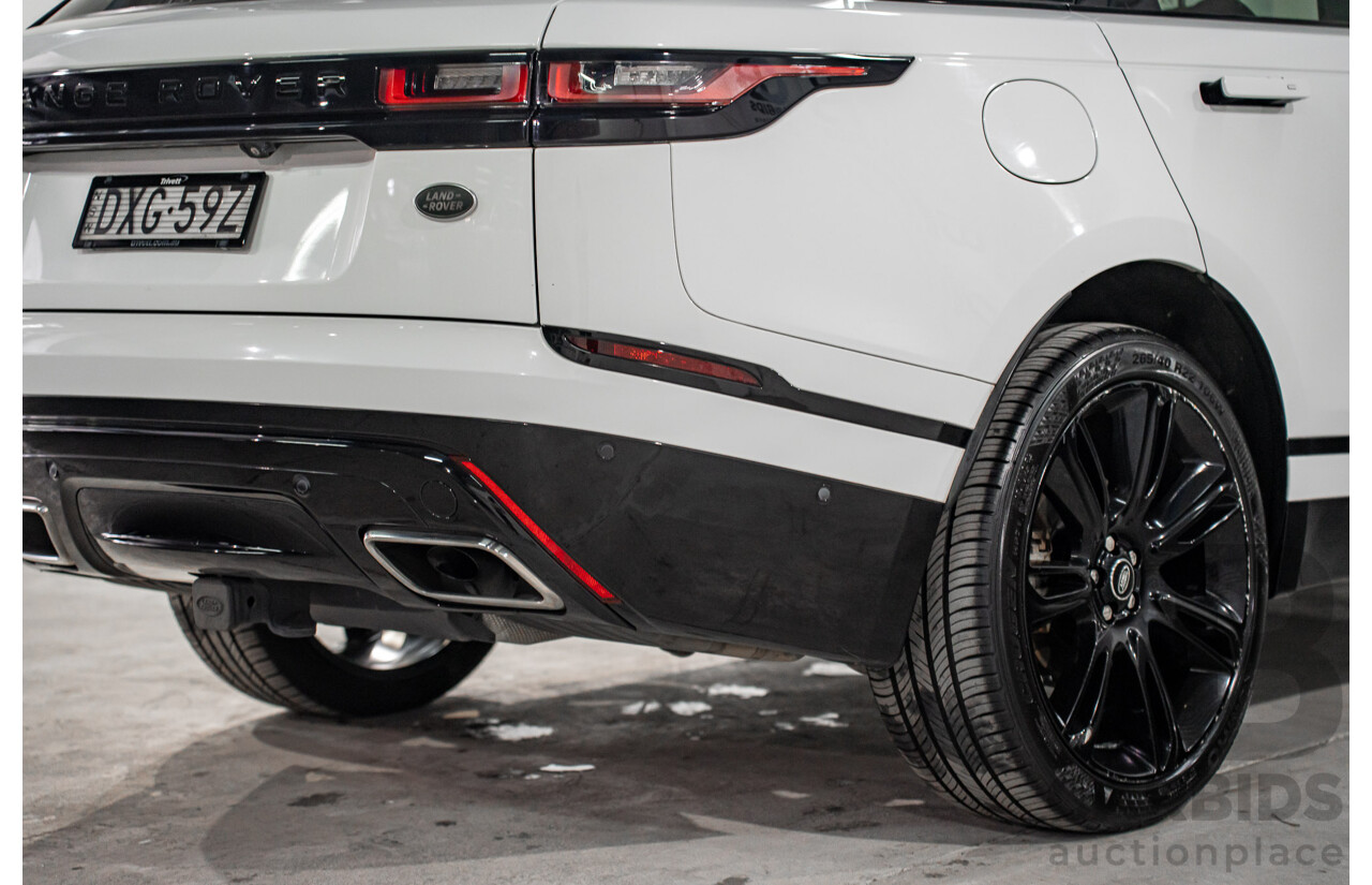 01/2019 Land Rover Range Rover Velar D300 R-Dynamic SE (AWD) L560 MY19.5 4d Wagon Fuji White/Santorini Black Roof Twin Turbo Diesel V6 3.0L