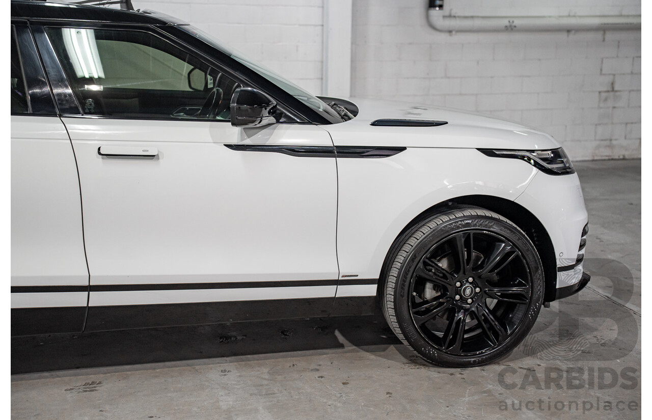 01/2019 Land Rover Range Rover Velar D300 R-Dynamic SE (AWD) L560 MY19.5 4d Wagon Fuji White/Santorini Black Roof Twin Turbo Diesel V6 3.0L