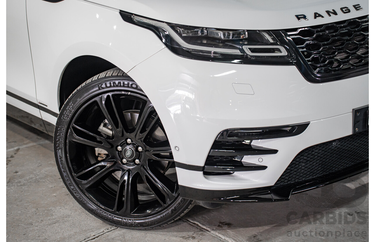01/2019 Land Rover Range Rover Velar D300 R-Dynamic SE (AWD) L560 MY19.5 4d Wagon Fuji White/Santorini Black Roof Twin Turbo Diesel V6 3.0L