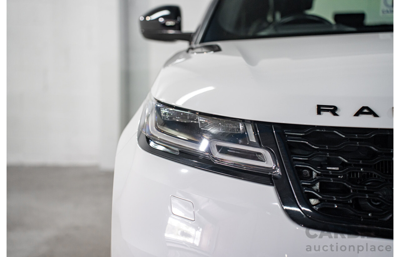01/2019 Land Rover Range Rover Velar D300 R-Dynamic SE (AWD) L560 MY19.5 4d Wagon Fuji White/Santorini Black Roof Twin Turbo Diesel V6 3.0L