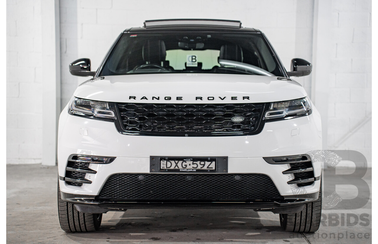 01/2019 Land Rover Range Rover Velar D300 R-Dynamic SE (AWD) L560 MY19.5 4d Wagon Fuji White/Santorini Black Roof Twin Turbo Diesel V6 3.0L