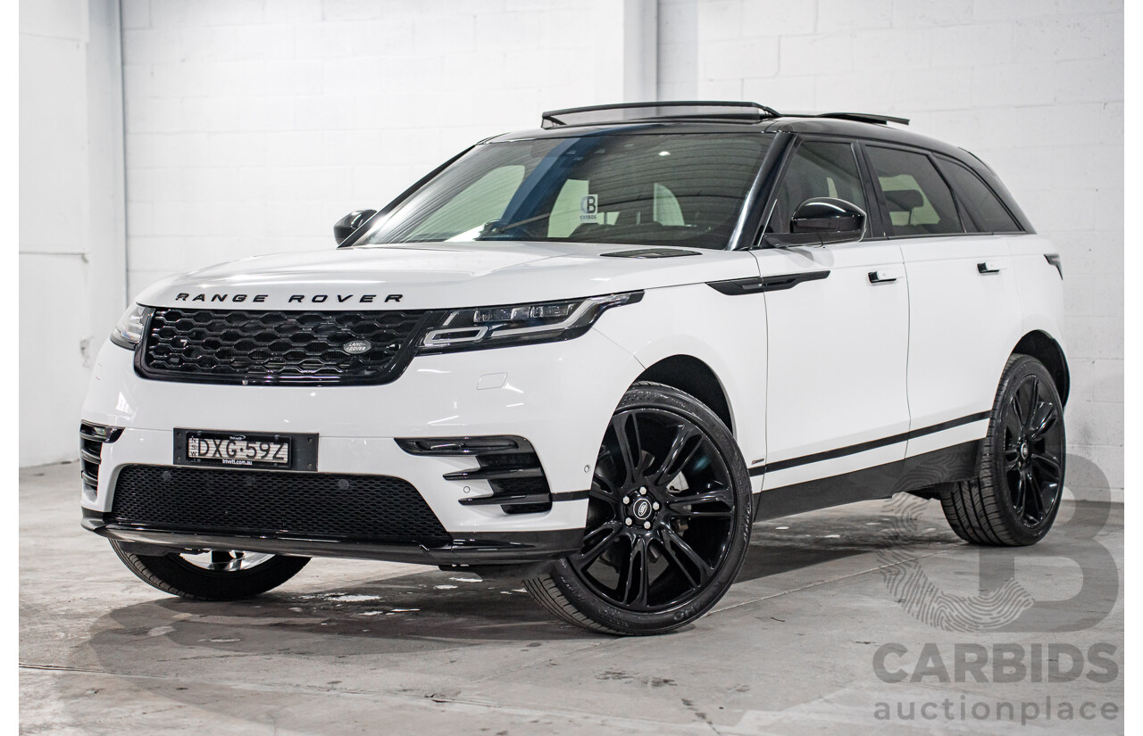 01/2019 Land Rover Range Rover Velar D300 R-Dynamic SE (AWD) L560 MY19.5 4d Wagon Fuji White/Santorini Black Roof Twin Turbo Diesel V6 3.0L