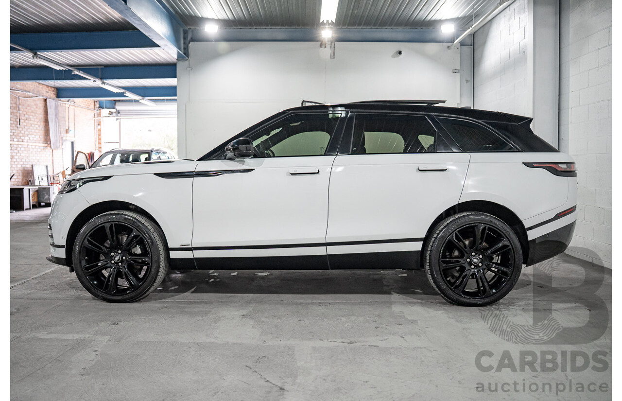 01/2019 Land Rover Range Rover Velar D300 R-Dynamic SE (AWD) L560 MY19.5 4d Wagon Fuji White/Santorini Black Roof Twin Turbo Diesel V6 3.0L