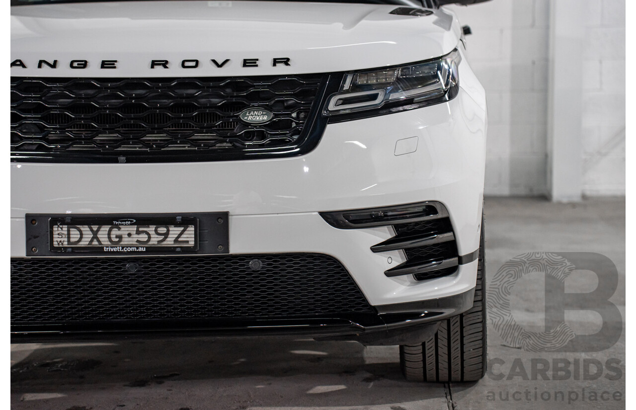 01/2019 Land Rover Range Rover Velar D300 R-Dynamic SE (AWD) L560 MY19.5 4d Wagon Fuji White/Santorini Black Roof Twin Turbo Diesel V6 3.0L