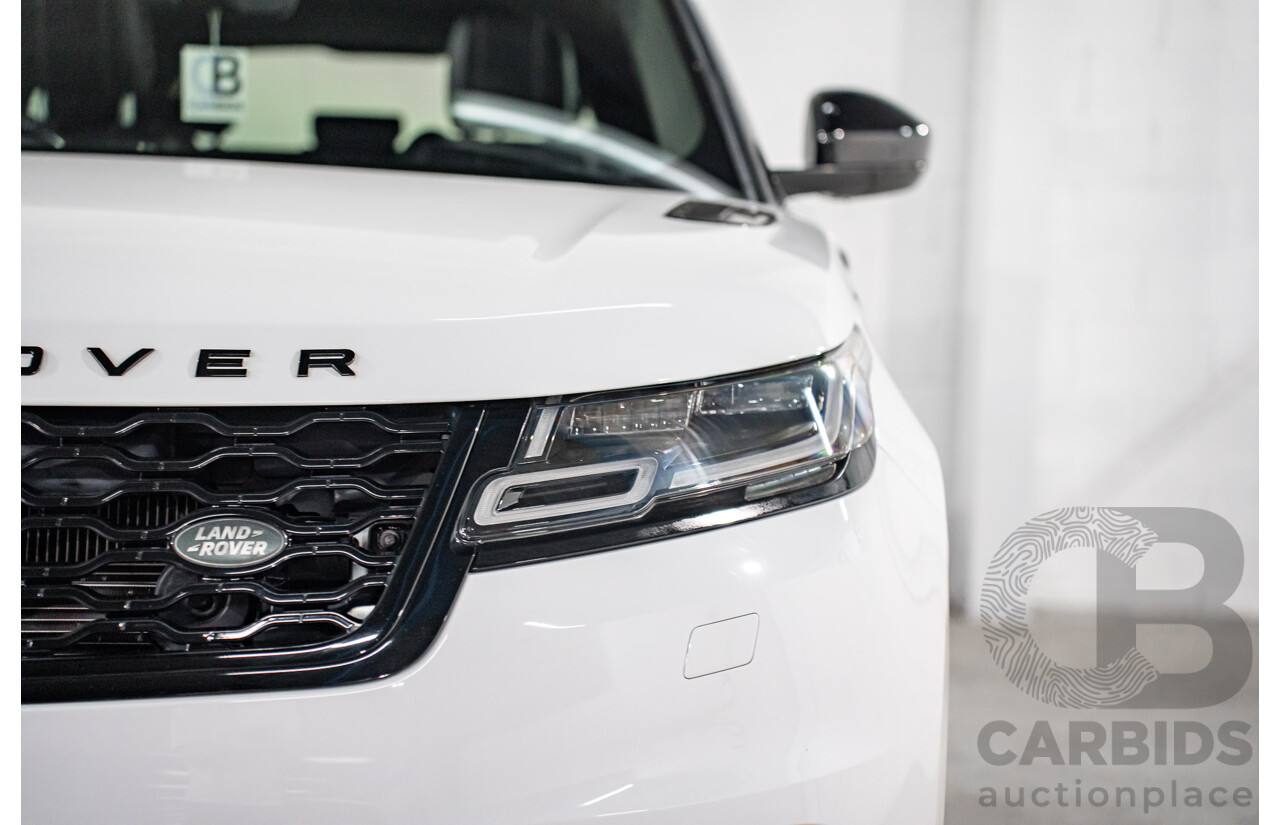 01/2019 Land Rover Range Rover Velar D300 R-Dynamic SE (AWD) L560 MY19.5 4d Wagon Fuji White/Santorini Black Roof Twin Turbo Diesel V6 3.0L