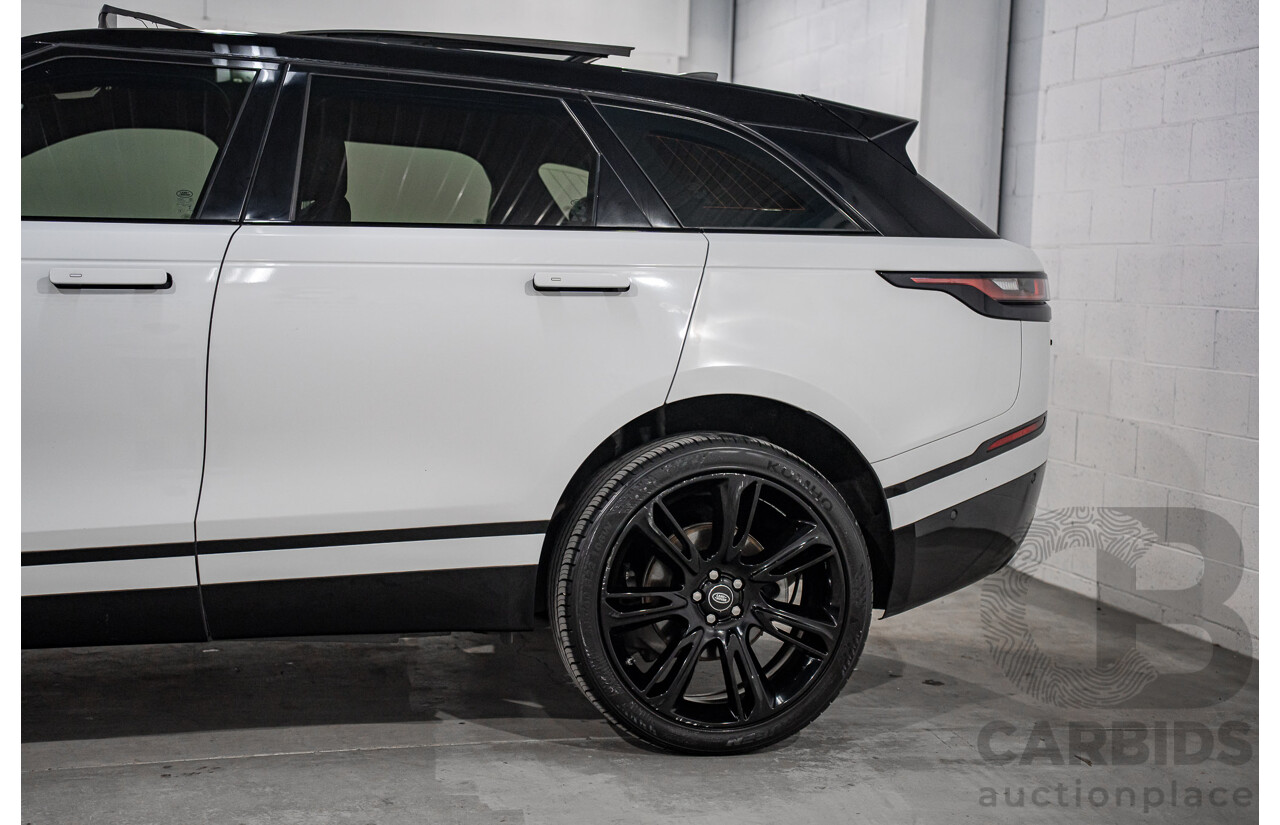 01/2019 Land Rover Range Rover Velar D300 R-Dynamic SE (AWD) L560 MY19.5 4d Wagon Fuji White/Santorini Black Roof Twin Turbo Diesel V6 3.0L
