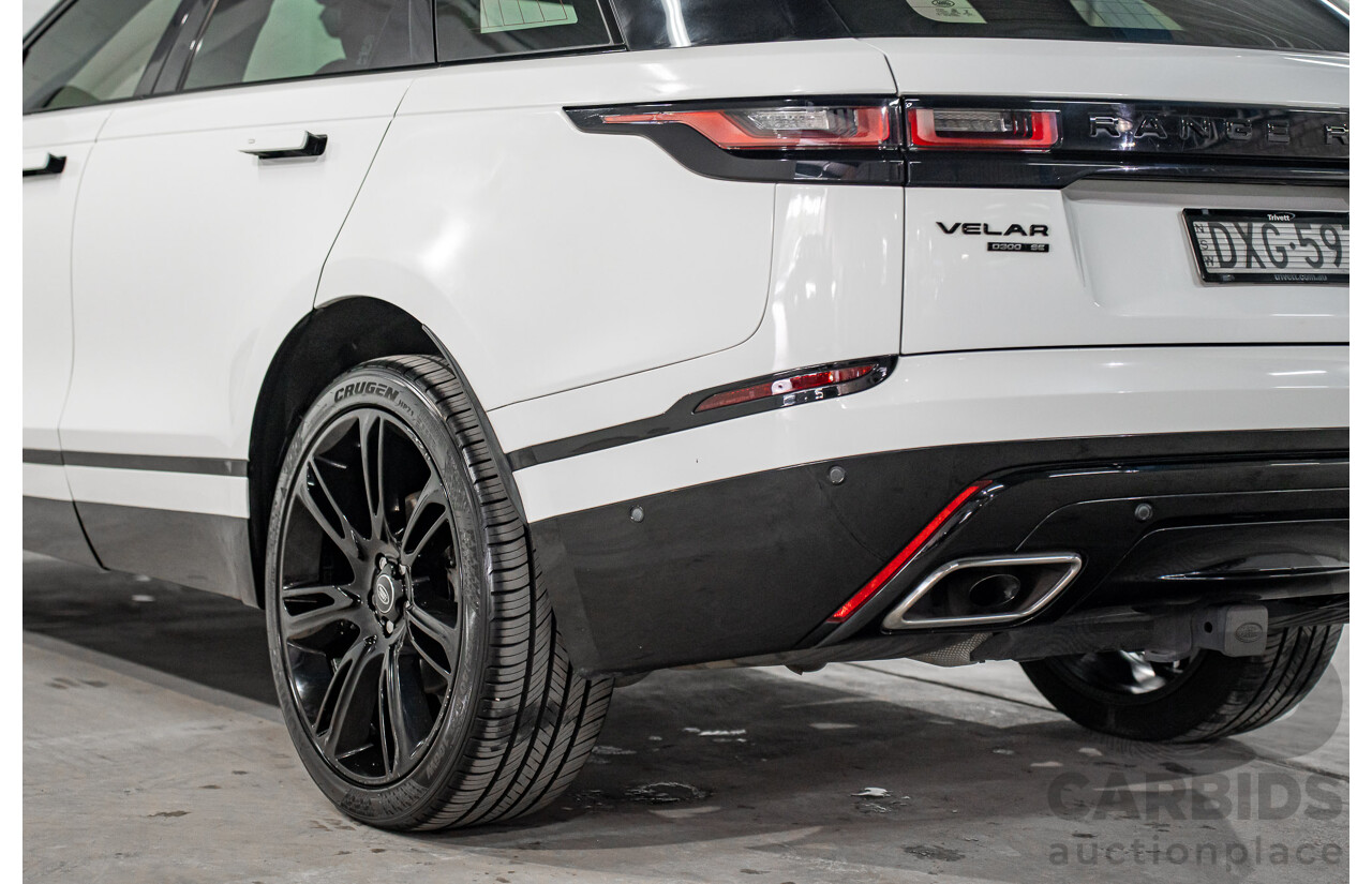 01/2019 Land Rover Range Rover Velar D300 R-Dynamic SE (AWD) L560 MY19.5 4d Wagon Fuji White/Santorini Black Roof Twin Turbo Diesel V6 3.0L