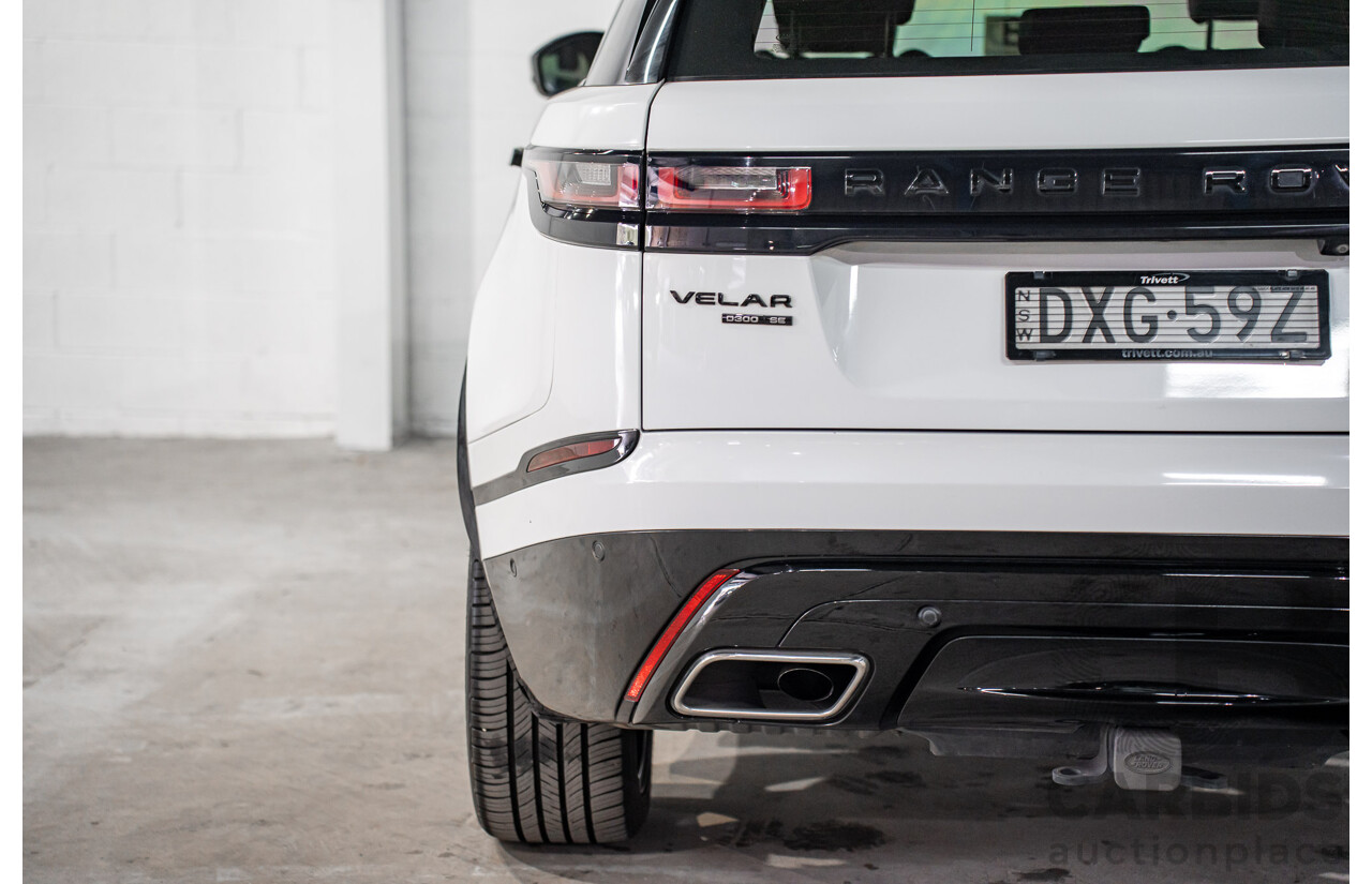 01/2019 Land Rover Range Rover Velar D300 R-Dynamic SE (AWD) L560 MY19.5 4d Wagon Fuji White/Santorini Black Roof Twin Turbo Diesel V6 3.0L