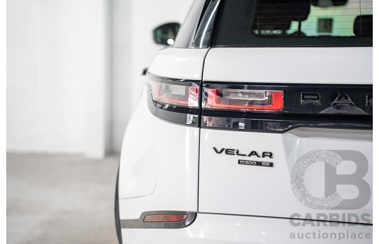 01/2019 Land Rover Range Rover Velar D300 R-Dynamic SE (AWD) L560 MY19.5 4d Wagon Fuji White/Santorini Black Roof Twin Turbo Diesel V6 3.0L