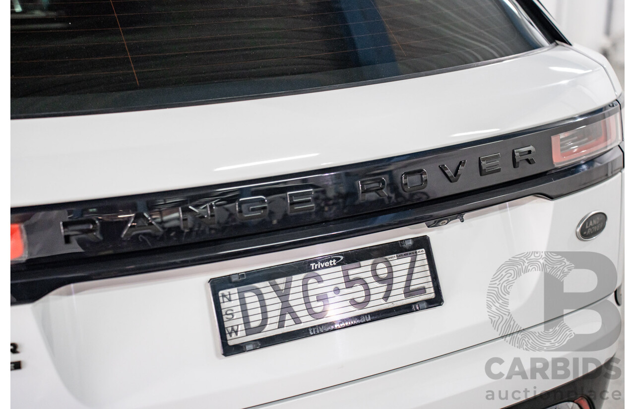 01/2019 Land Rover Range Rover Velar D300 R-Dynamic SE (AWD) L560 MY19.5 4d Wagon Fuji White/Santorini Black Roof Twin Turbo Diesel V6 3.0L