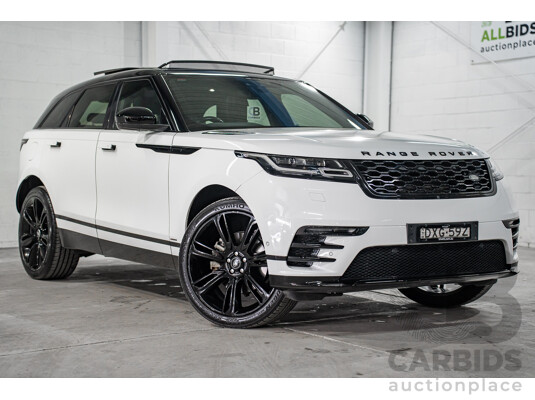 01/2019 Land Rover Range Rover Velar D300 R-Dynamic SE (AWD) L560 MY19.5 4d Wagon Fuji White/Santorinin Black Roof Twin Turbo Diesel V6 3.0L