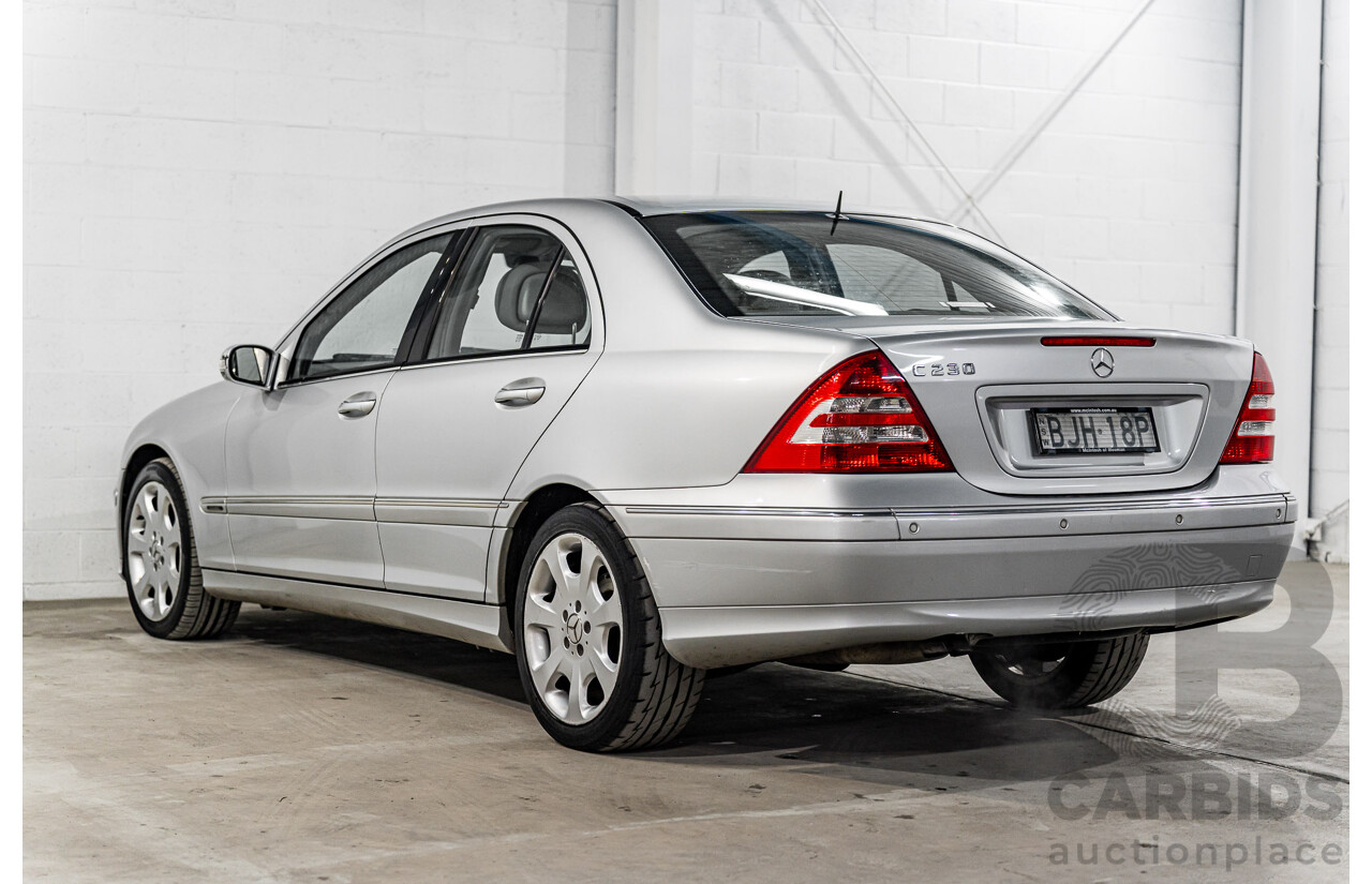 3/2006 Mercedes-Benz C230 Elegance W203 MY06 4d Sedan Iridium Silver Metallic V6 2.5L