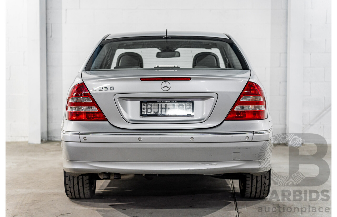 3/2006 Mercedes-Benz C230 Elegance W203 MY06 4d Sedan Iridium Silver Metallic V6 2.5L