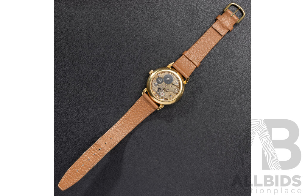 James C Huntington 17 Jewels Incabloc Swiss Made Skeleton Watch, Manual Winding with Movement