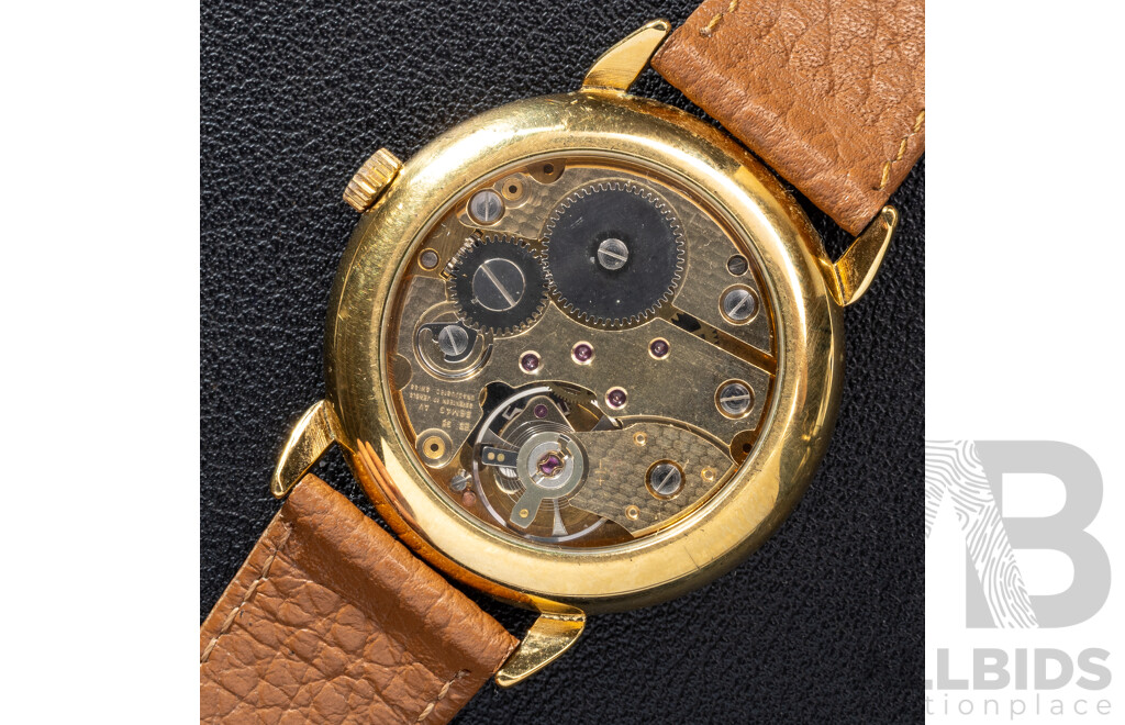 James C Huntington 17 Jewels Incabloc Swiss Made Skeleton Watch, Manual Winding with Movement