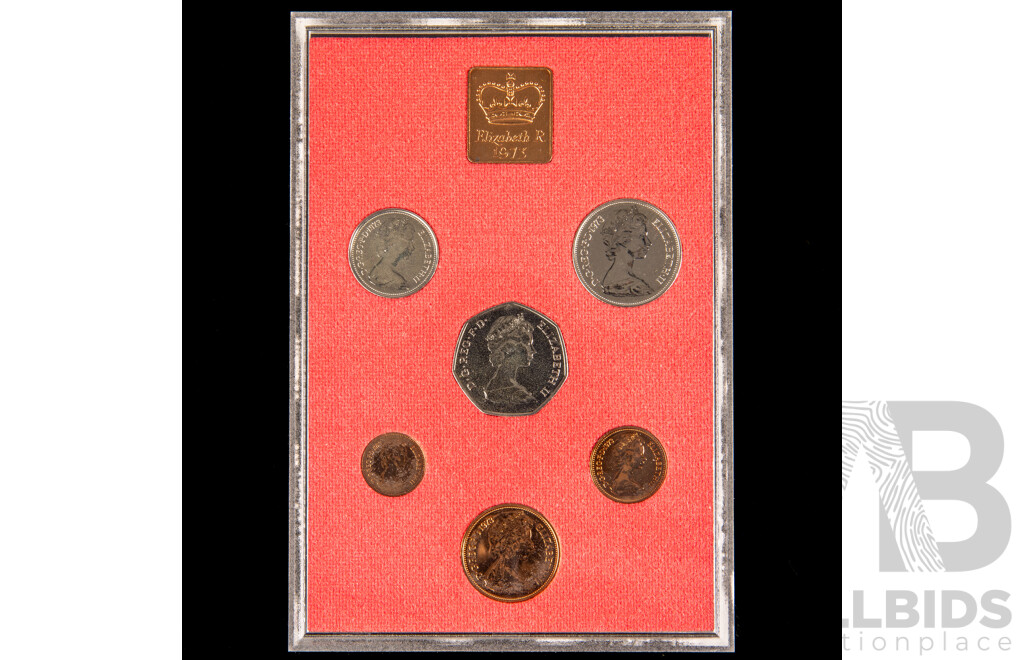 Three Royal Mint Coinage of Great Britain and Northern Island Proof Coin Sets, 1972, 1973, 1975