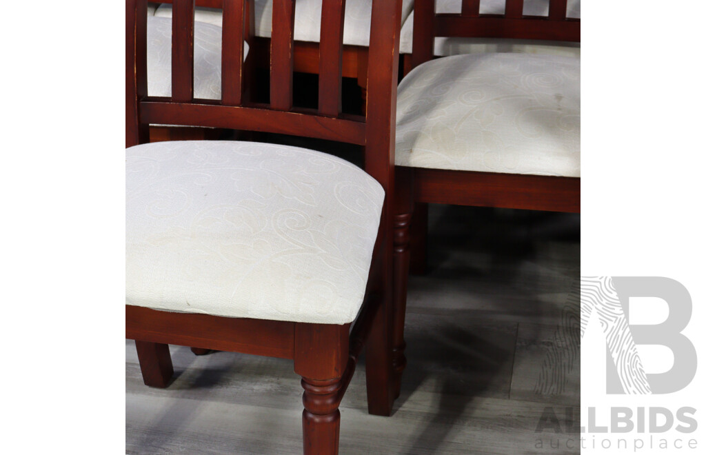 Set of Ten Modern Timber Dining Chairs