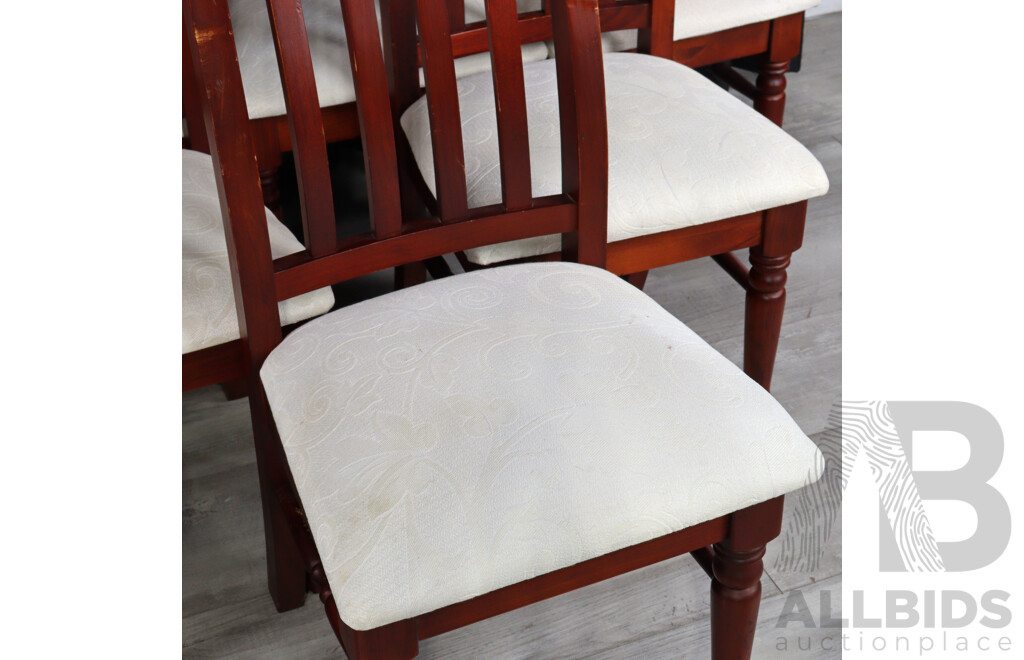 Set of Ten Modern Timber Dining Chairs