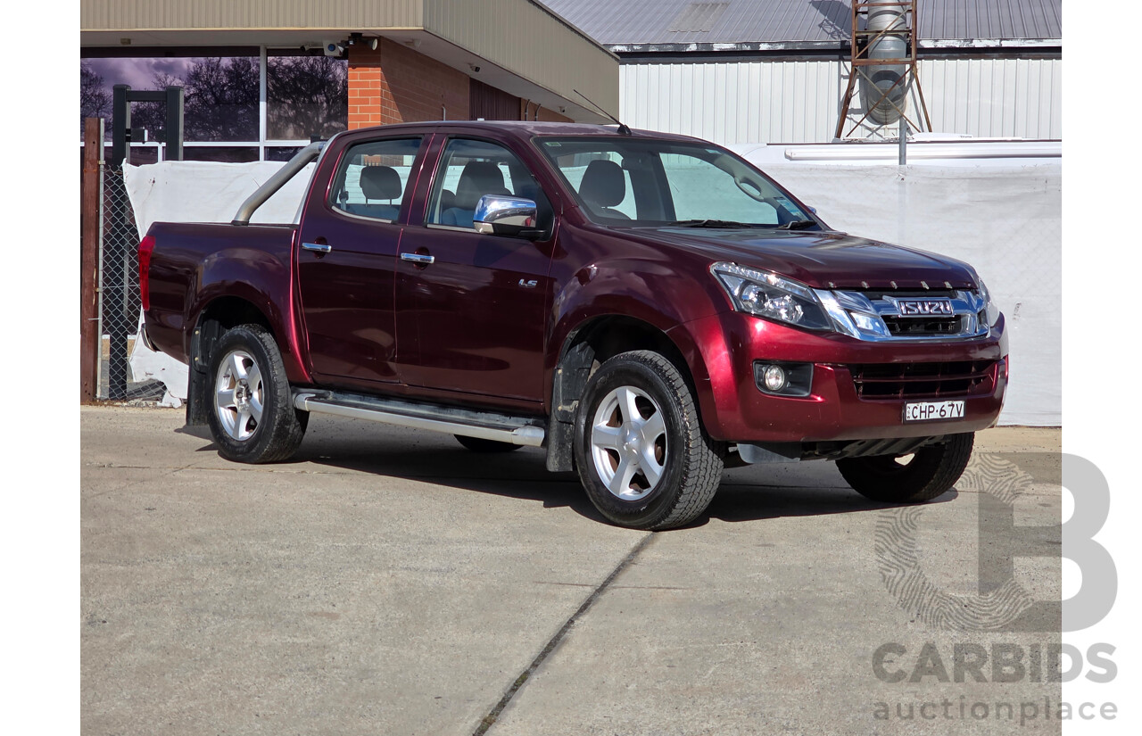 10/2012 Isuzu D-Max LS Hi-Ride (4x4) TF MY12 Crew Cab Utility Red Turbo Diesel 3.0L