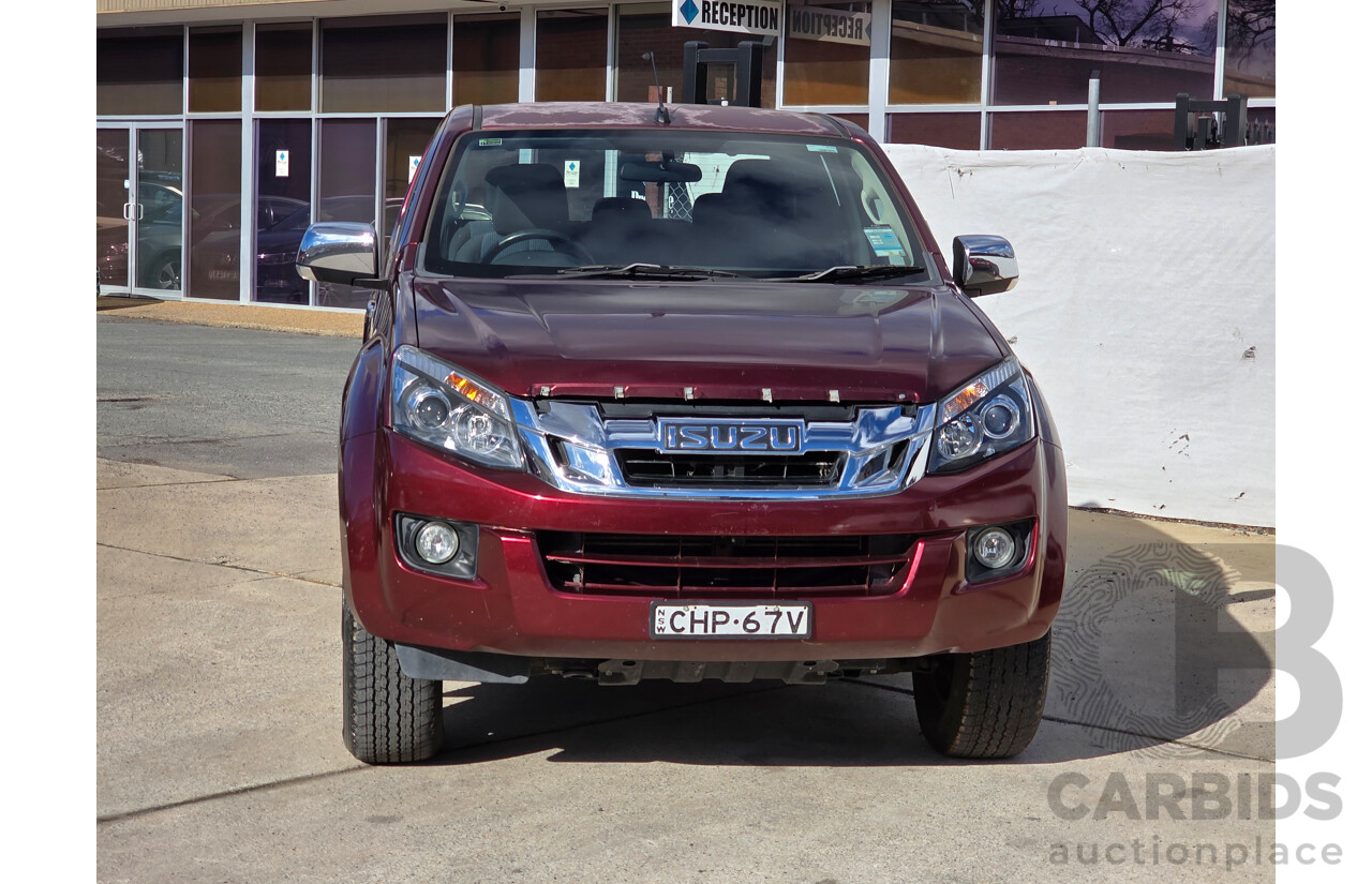 10/2012 Isuzu D-Max LS Hi-Ride (4x4) TF MY12 Crew Cab Utility Red Turbo Diesel 3.0L