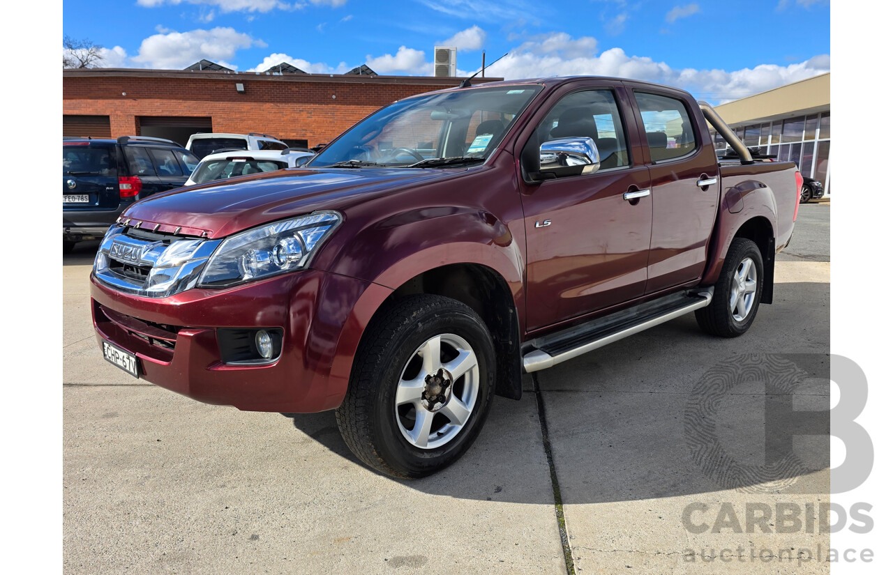 10/2012 Isuzu D-Max LS Hi-Ride (4x4) TF MY12 Crew Cab Utility Red Turbo Diesel 3.0L
