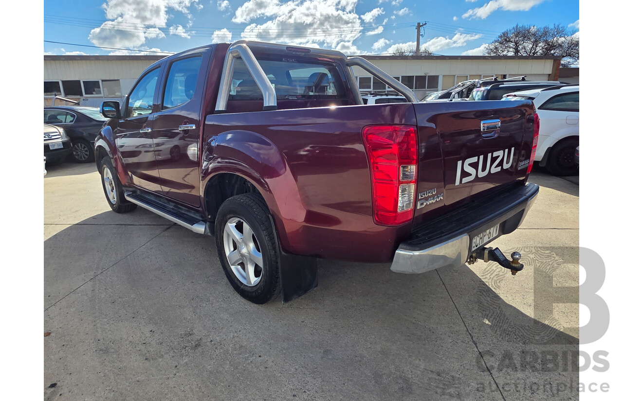 10/2012 Isuzu D-Max LS Hi-Ride (4x4) TF MY12 Crew Cab Utility Red Turbo Diesel 3.0L