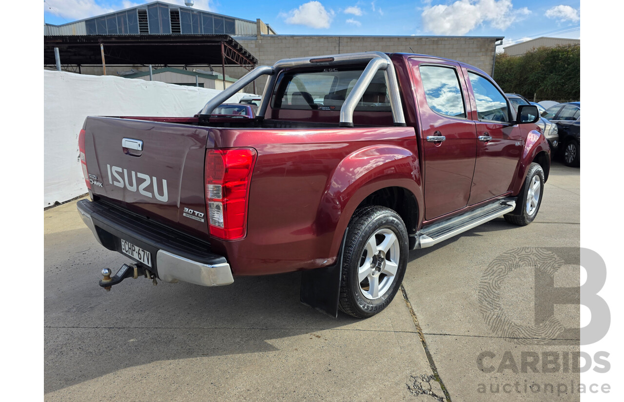 10/2012 Isuzu D-Max LS Hi-Ride (4x4) TF MY12 Crew Cab Utility Red Turbo Diesel 3.0L