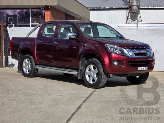10/2012 Isuzu D-Max LS Hi-Ride (4x4) TF MY12 Crew Cab Utility Red Turbo Diesel 3.0L