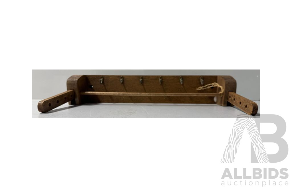 Handmade Wooden Coat/Hat Rack