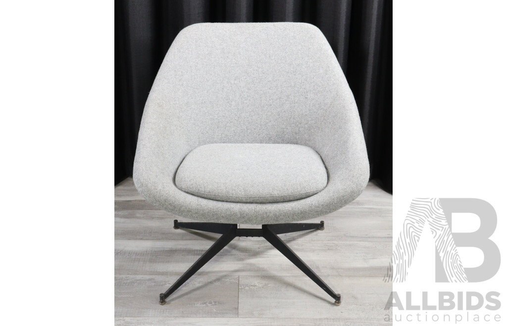 Pair of Modern Upholstered Tub Chairs