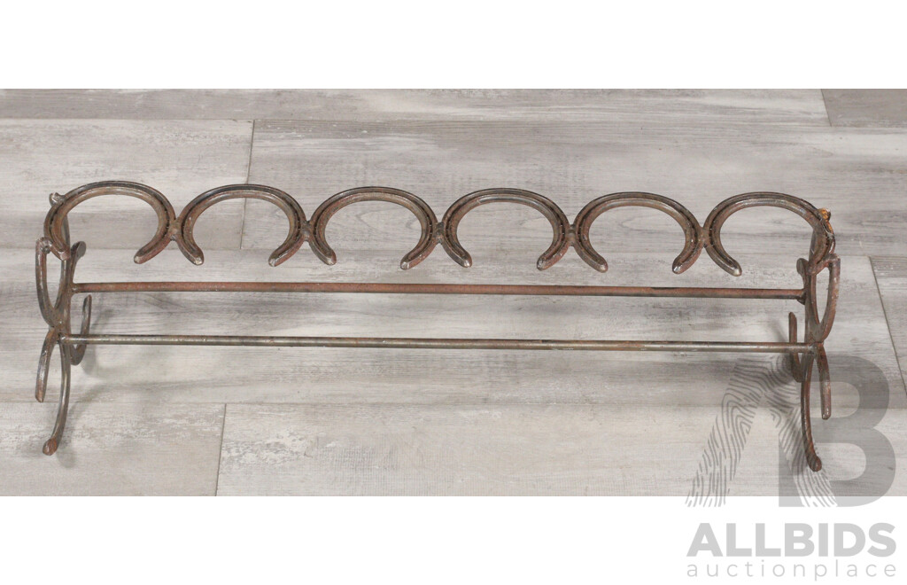 Bespoke Horse Shoe Wine Rack