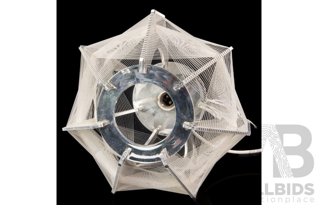 Fantastic Mid Century Paul Secon Style String Swag Pendant Hanging Ceiling Light