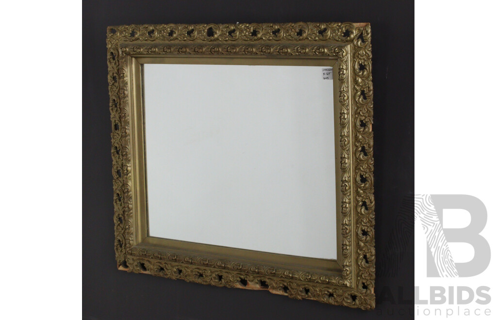 Vintage Mirror in Pierced Gilt Frame