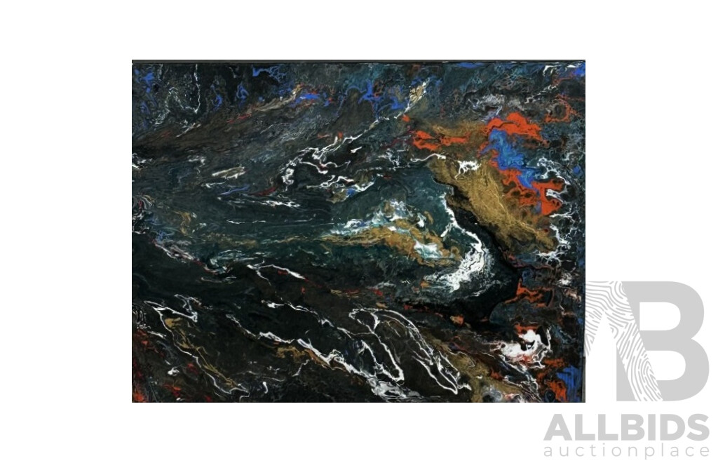 Artist Unknown, (20th Century, Australian), Abstract Dreamscape, Mixed Media Acrylic on Canvas, 46 x 36 cm