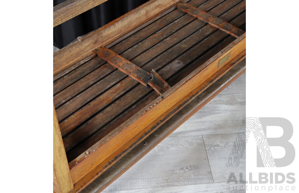 Pair of Timber Patio Benches by FSC