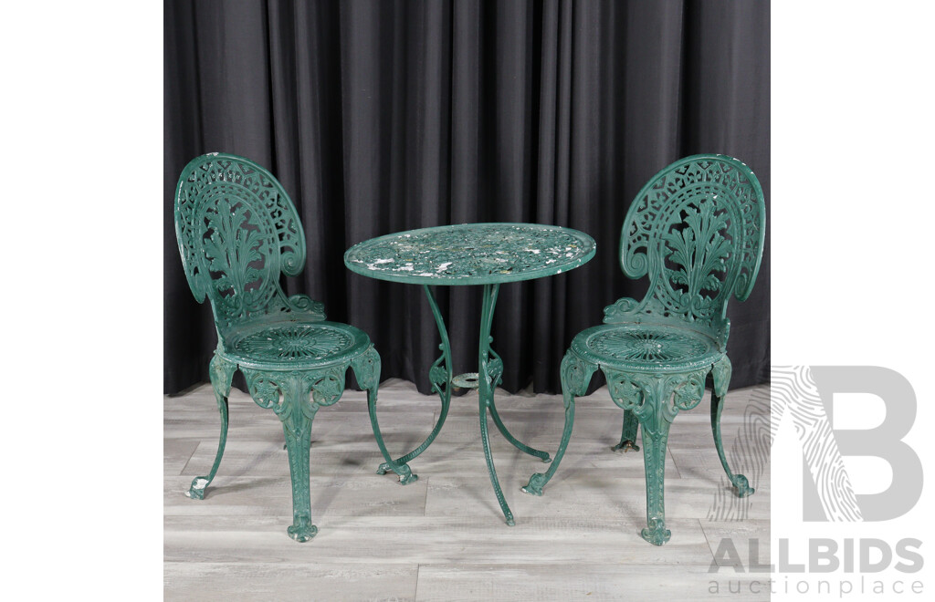 Cast Alloy Three Piece Patio Suite